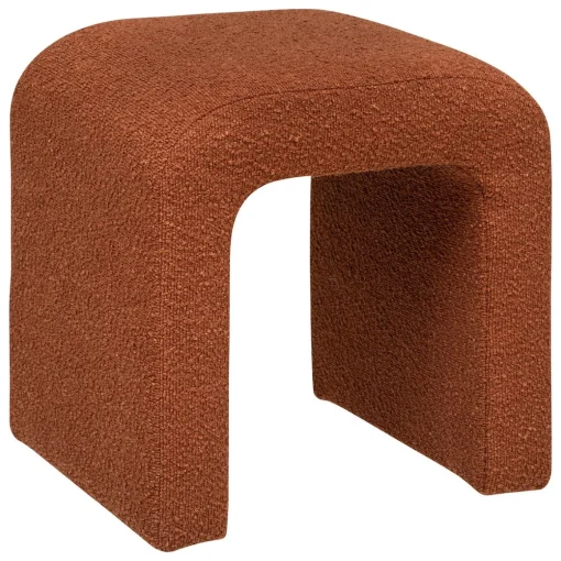 Pufe SEVI pelo bouclé âmbar