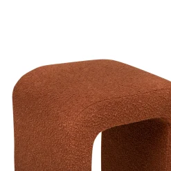 Pufe SEVI pelo bouclé âmbar
