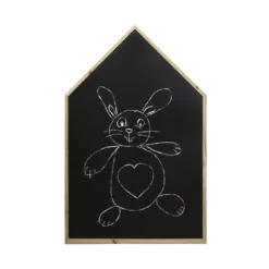 Quadro de ardósia em forma de casa 116cm