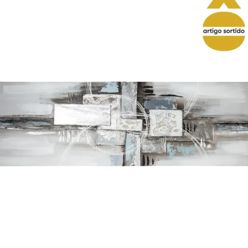 Quadro decorativo abstrato 50x3x150cm