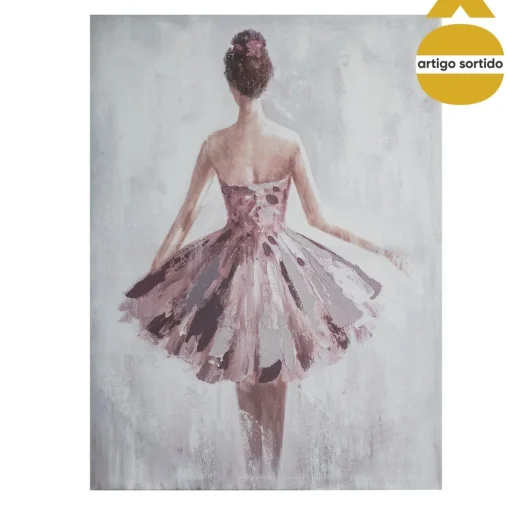 Quadro decorativo bailarina 78x58cm