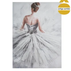 Quadro decorativo bailarina 78x58cm