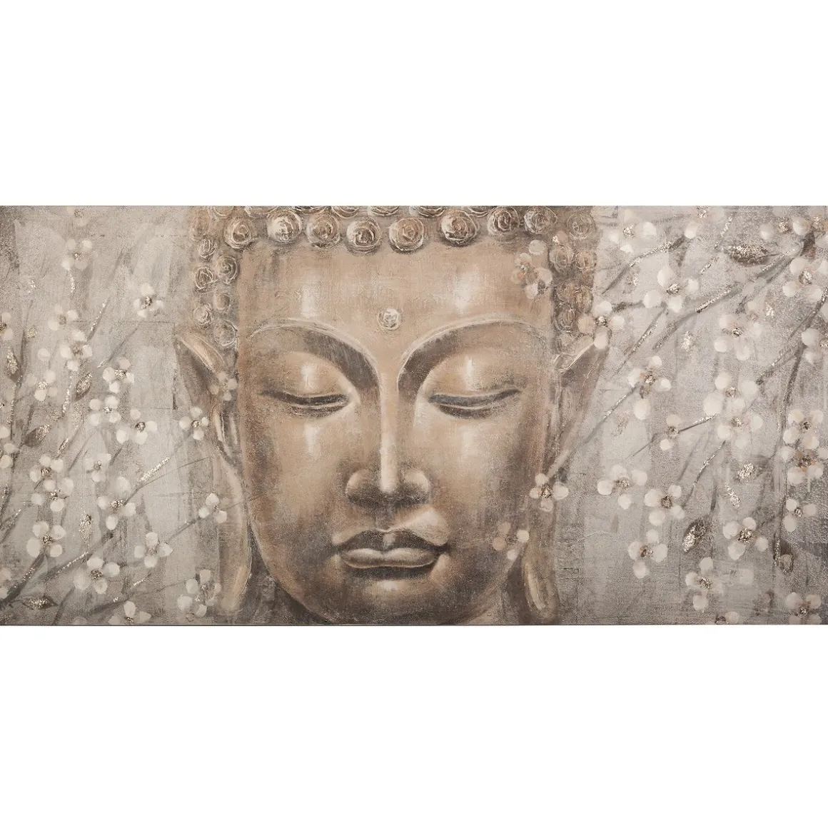 Quadro decorativo buda com relevo