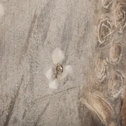 Quadro decorativo buda com relevo