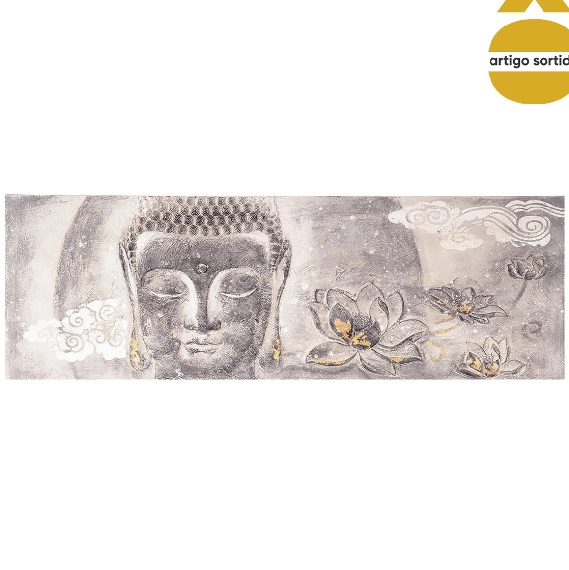 Quadro decorativo buda 60x180cm