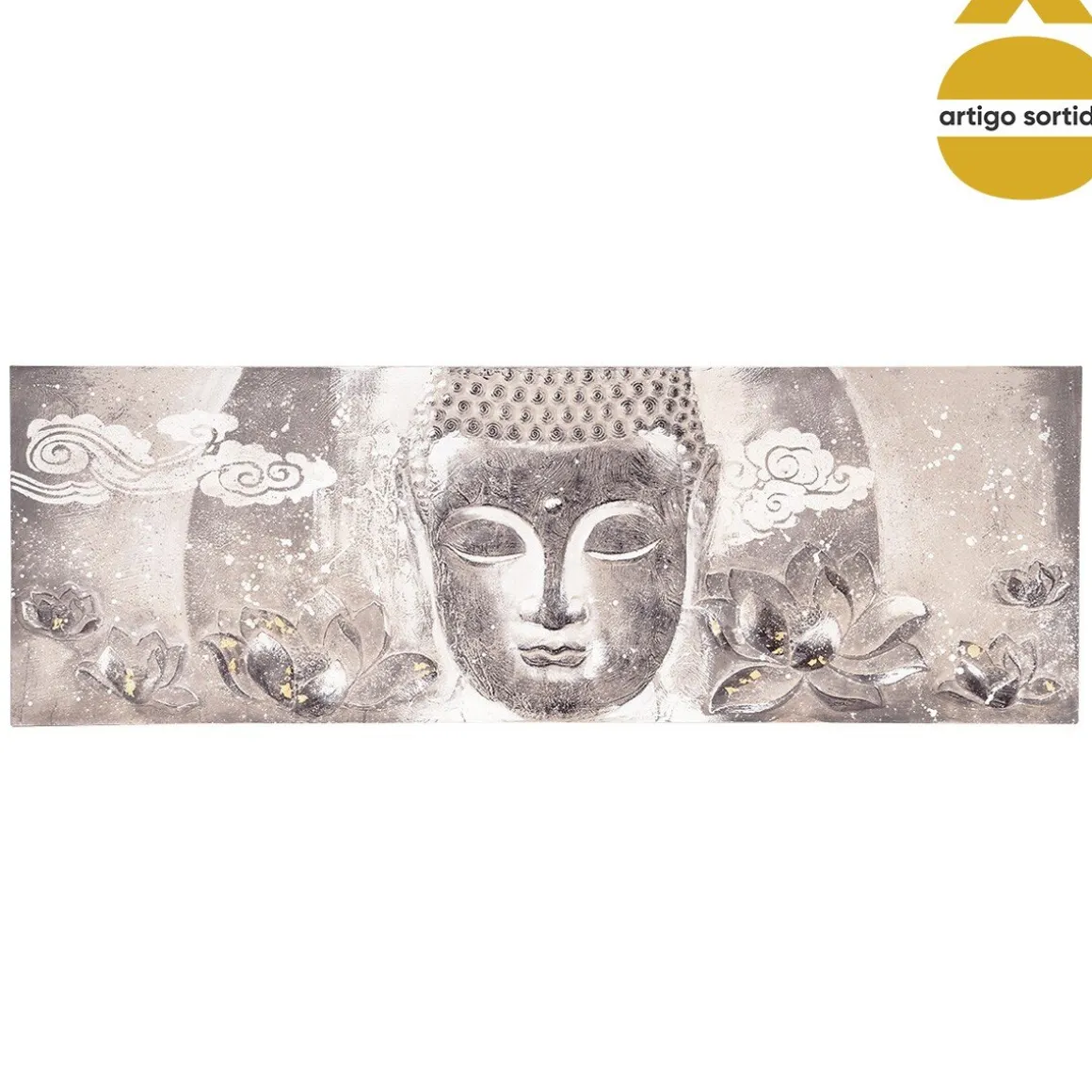 Quadro decorativo buda 60x180cm