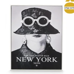 Quadro Decorativo Cidades Preto E Branco 40x50cm