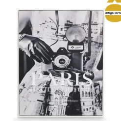 Quadro Decorativo Cidades Preto E Branco 40x50cm