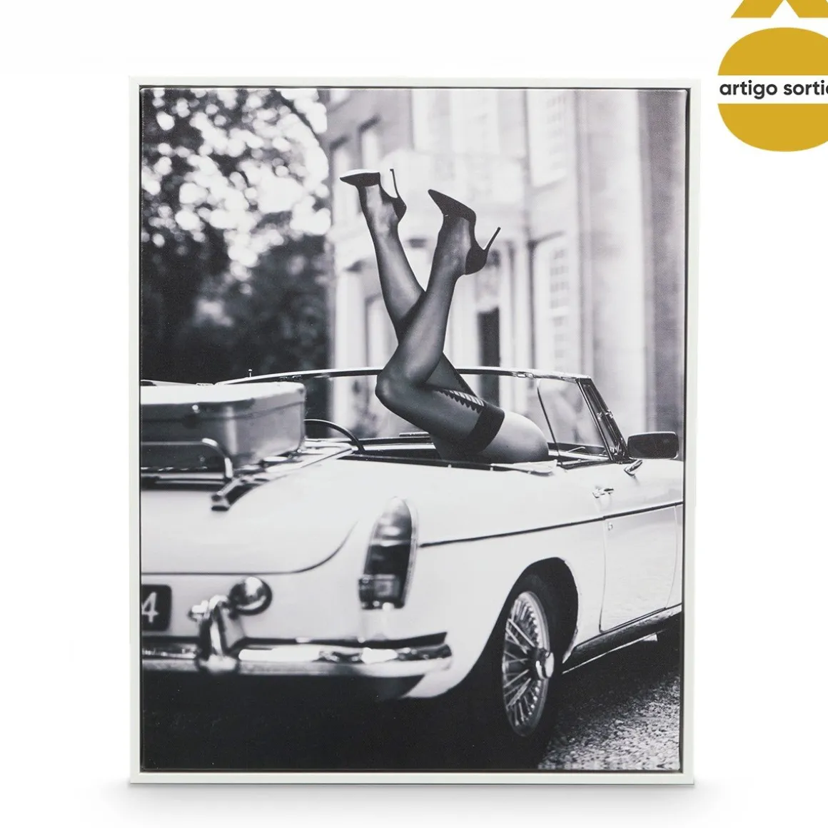 Quadro Decorativo Cidades Preto E Branco 40x50cm