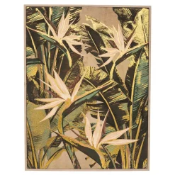 Quadro decorativo com imagem folhas