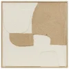 Quadro decorativo com relevo abstrato AMARI bege 70x70cm