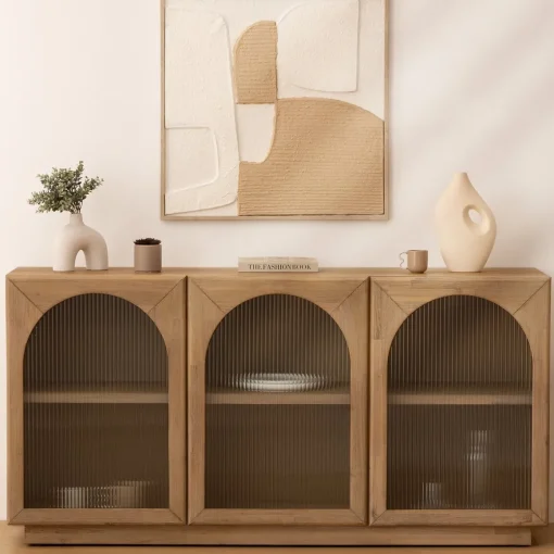 Quadro decorativo com relevo abstrato AMARI bege 70x70cm