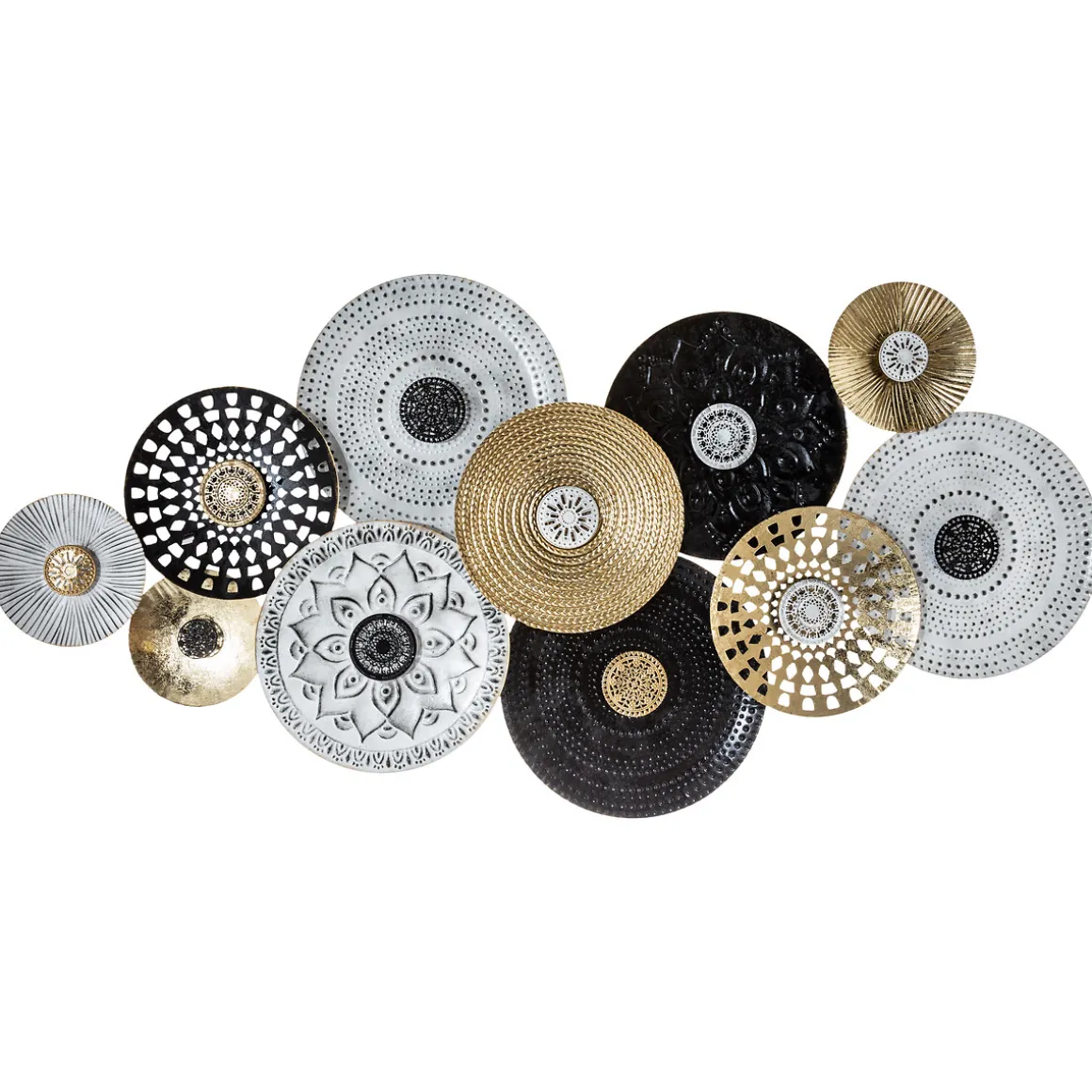 Quadro decorativo círculos em metal