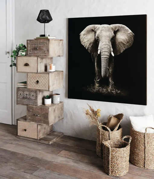 Quadro decorativo elefante
