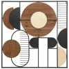 Quadro decorativo em metal com desenho abstract AENOR