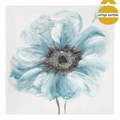 Quadro decorativo flores 48,5x48,5cm