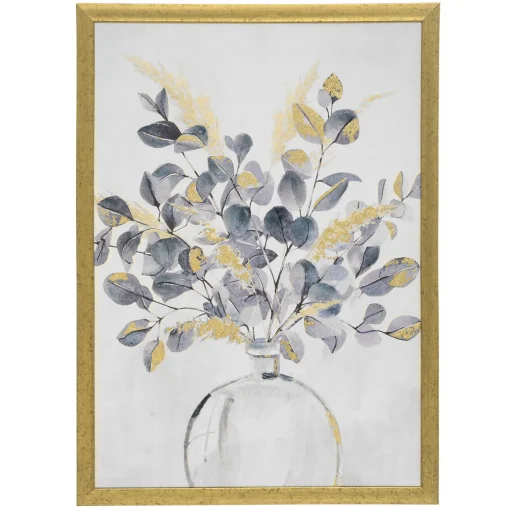 Quadro decorativo flores 70x50cm