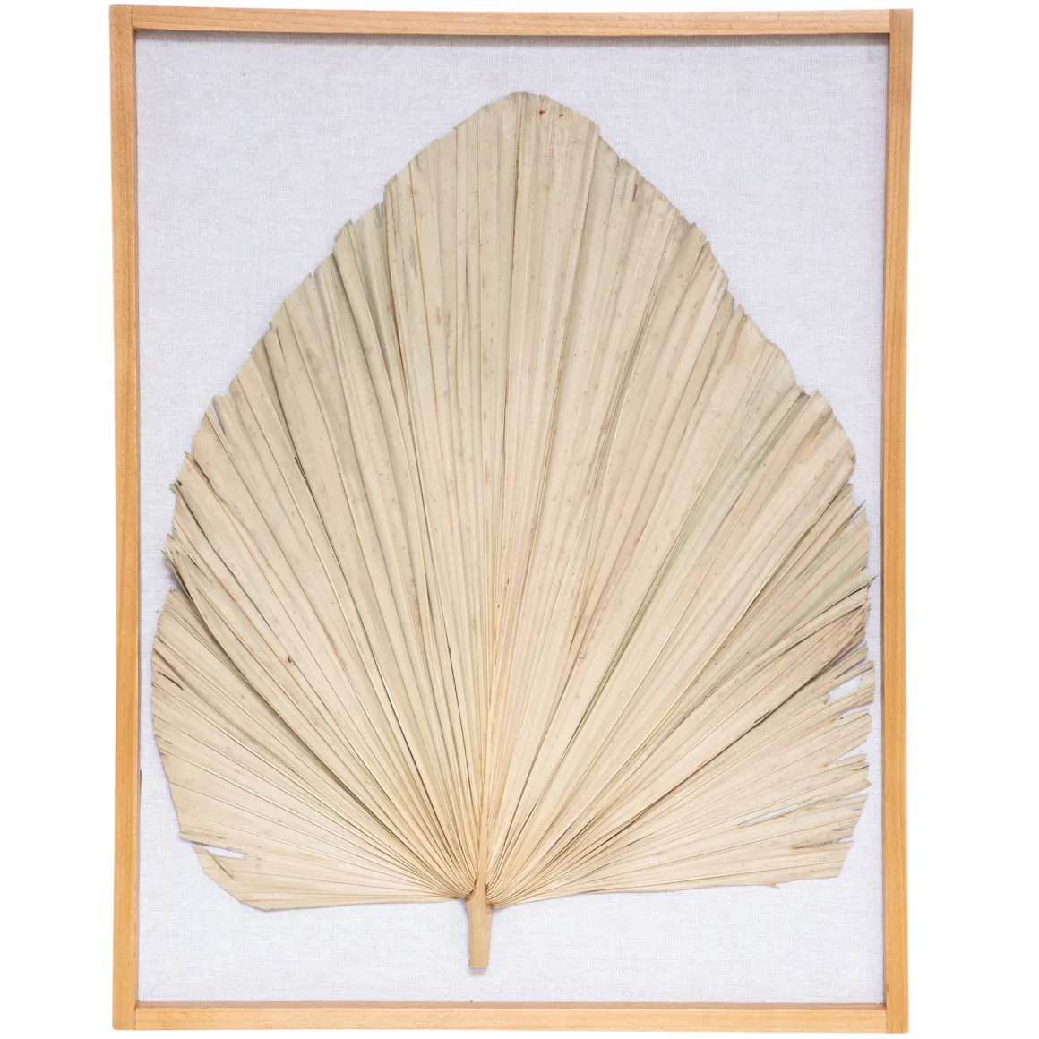Quadro decorativo folha palmeira bege