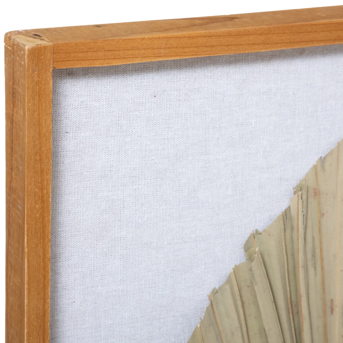 Quadro decorativo folha palmeira bege