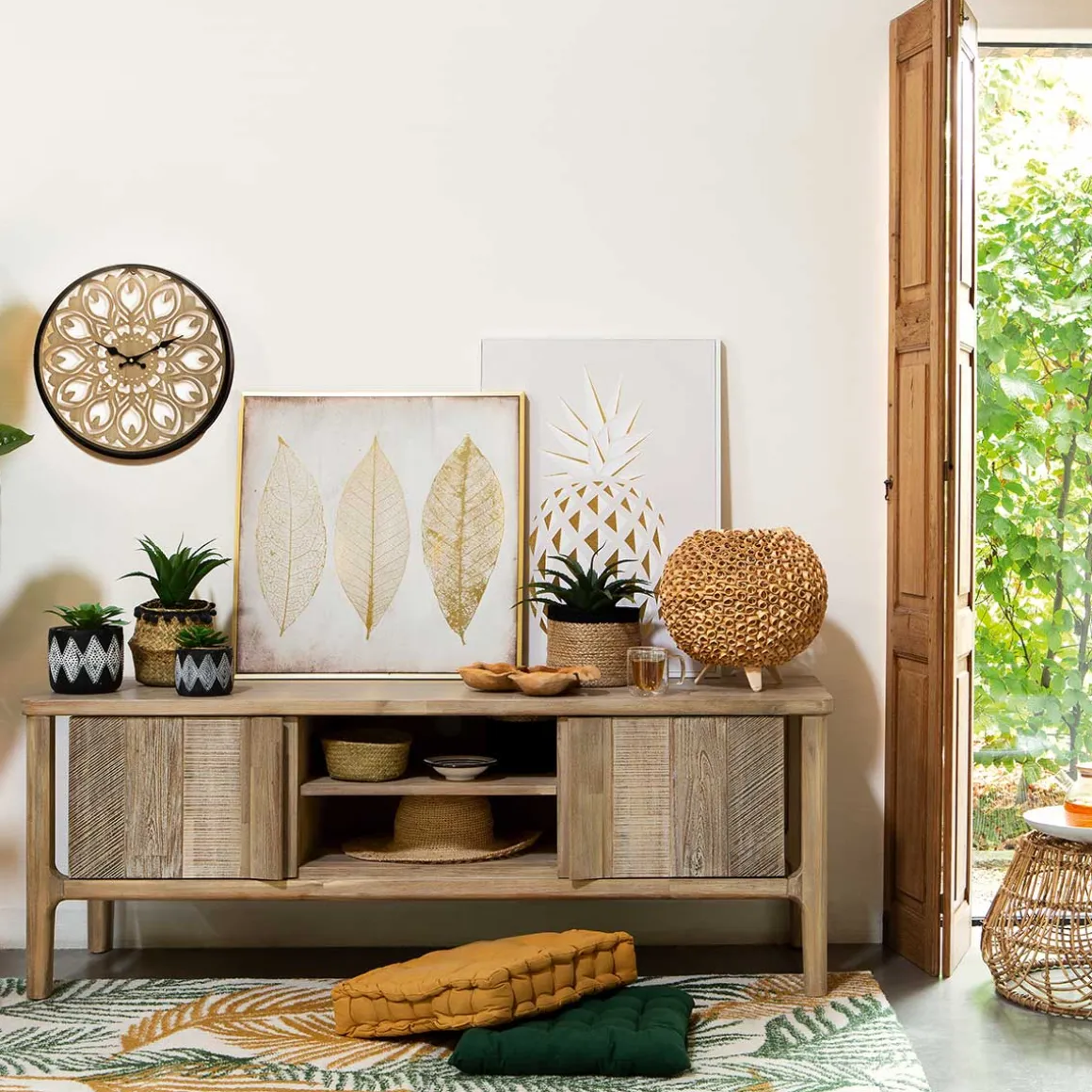 Quadro decorativo folhas