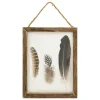 Quadro decorativo JONAS plumas em mdf 34,5cm