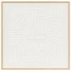 Quadro decorativo KAYA branco 60x60cm