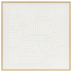 Quadro decorativo KAYA branco 60x60cm
