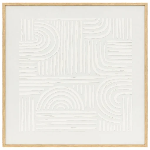 Quadro decorativo KAYA branco 60x60cm