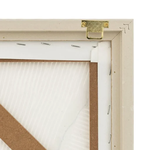 Quadro decorativo KOHANA com relevo branco