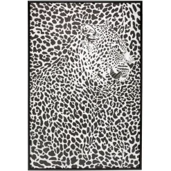 Quadro decorativo leopardo 90x60cm