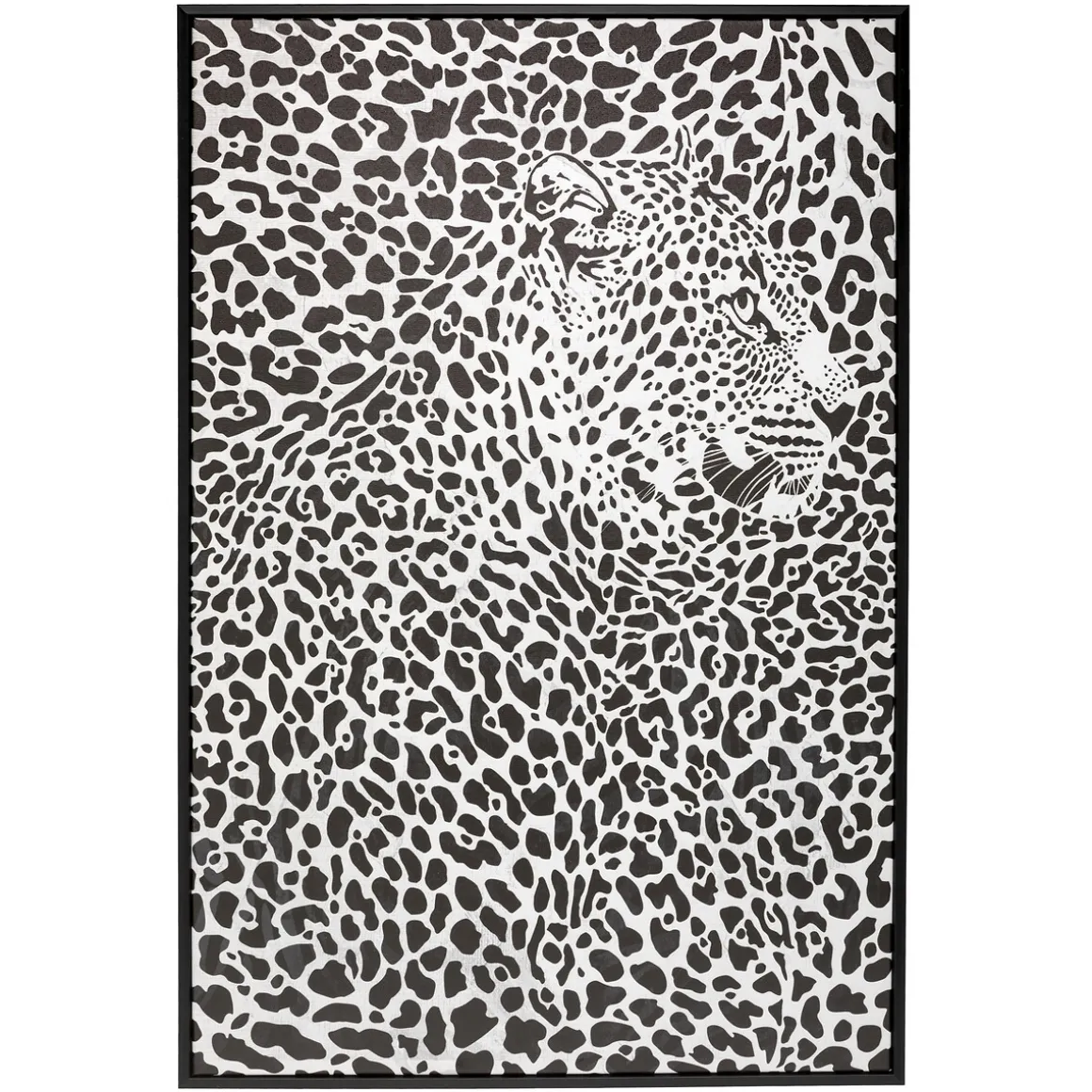 Quadro decorativo leopardo 90x60cm