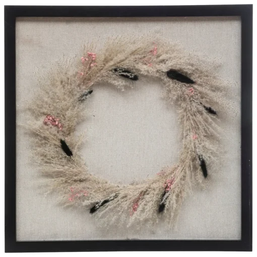 Quadro decorativo NIA com flores secas 55x55cm