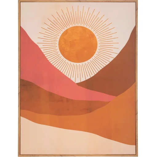Quadro decorativo sol ALICANTE 58x78cm