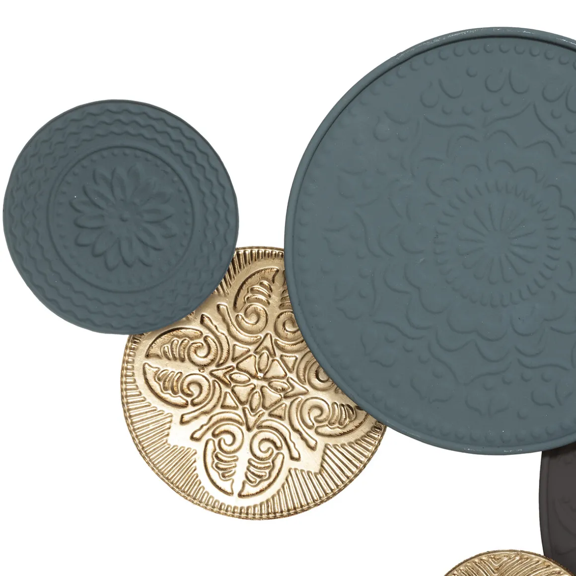 Quadro decorativo tim de metal 59x143cm