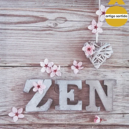 Quadro decorativo ZEN flores 28x28cm