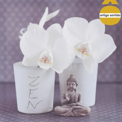 Quadro decorativo ZEN flores 28x28cm