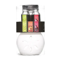 Queimador com 3 óleos aroma frutos perfumado