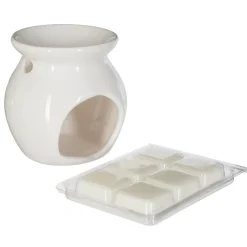 Queimador com cera baunilha perfumada 30 gr