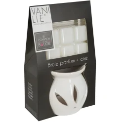Queimador com cera baunilha perfumada 30 gr