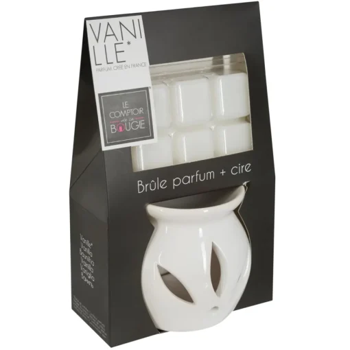 Queimador com cera baunilha perfumada 30 gr
