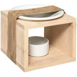 Queimador de cerâmica e bambu