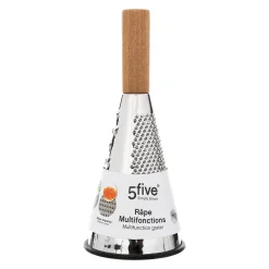 Raspador em inox com pega em acácia