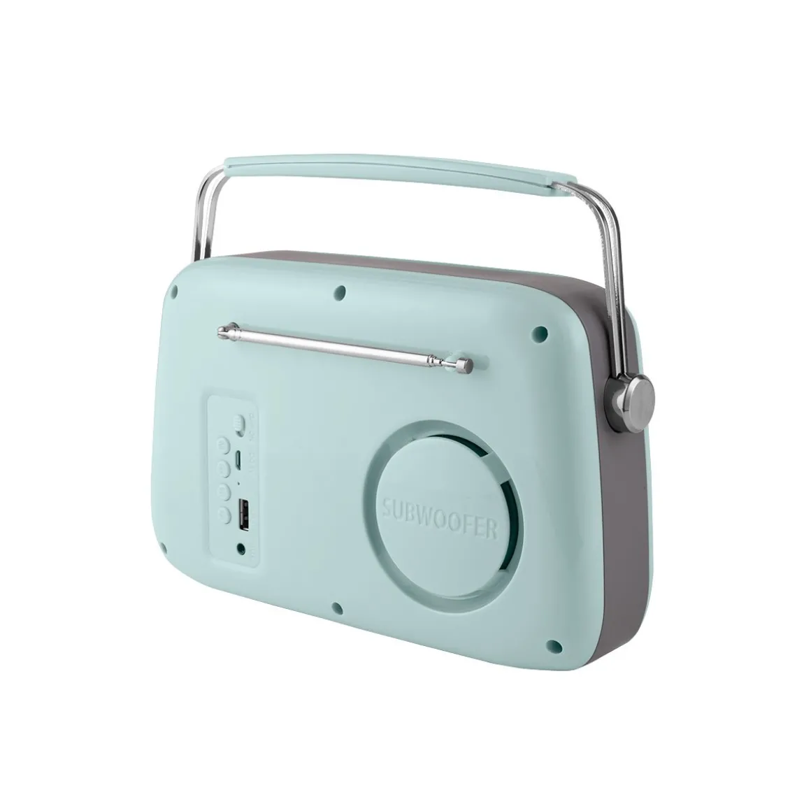 Rádio VINTAGE CUISINE menta com bluetooth