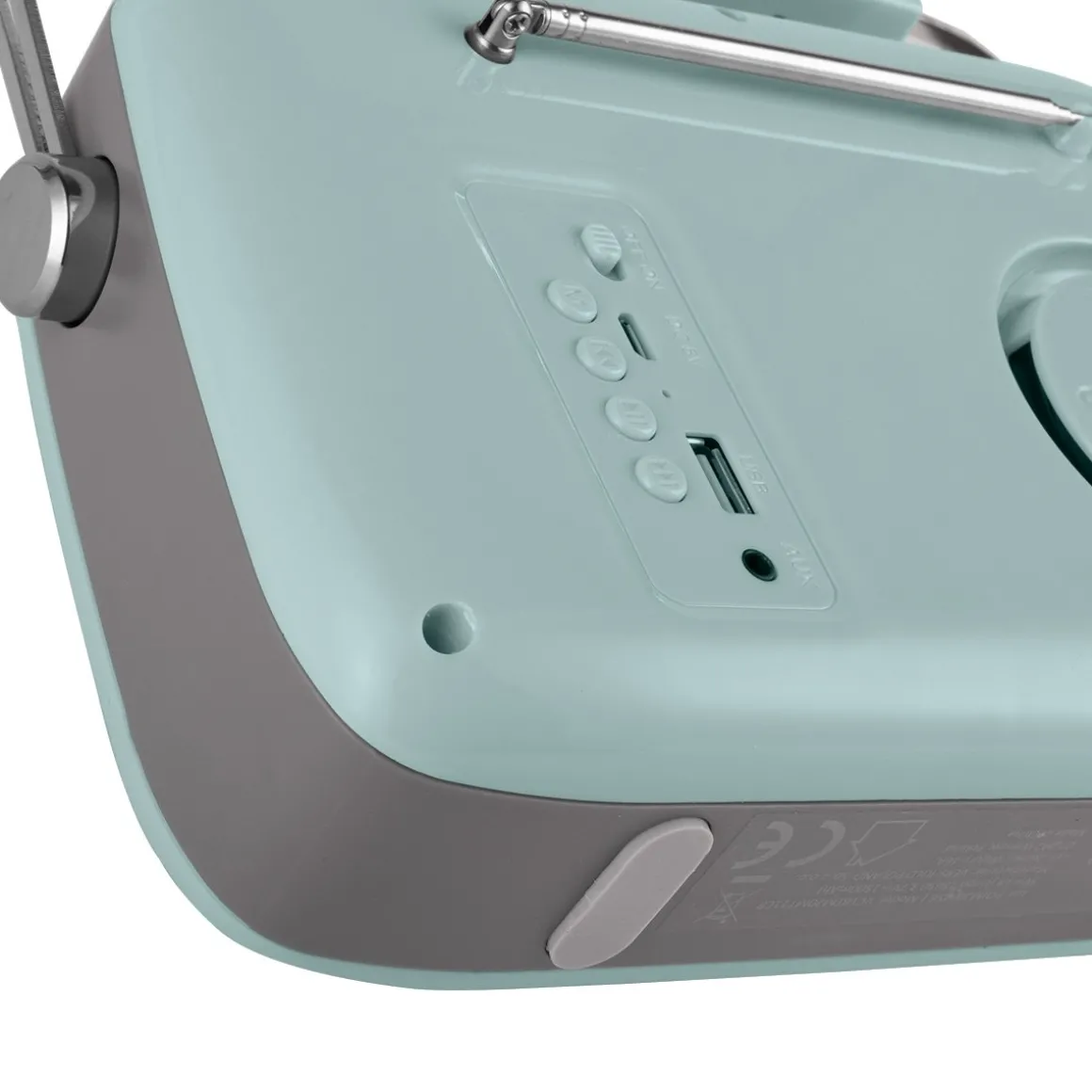 Rádio VINTAGE CUISINE menta com bluetooth