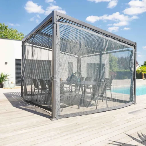 Rede mosquiteira para pérgola AVILA cinza 2,45m