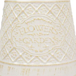 Regador TINO em metal branco 27x14x16,5cm