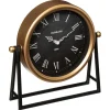 Relógio de mesa LUCA preto e dourado