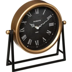 Relógio de mesa LUCA preto e dourado