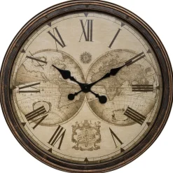 Relógio de parede decoração mundo 51cm