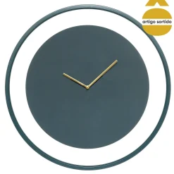 Relógio de parede em metal 58cm